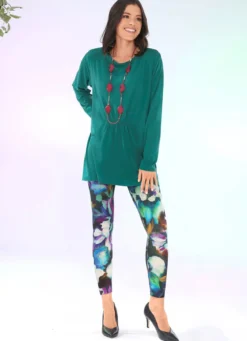 Longshirt mit Raffung in 3 Farben