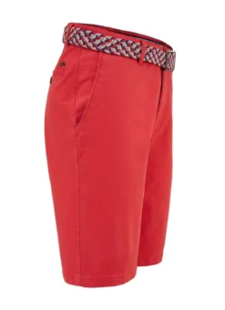 Lässige "Redpoint"-Bermudas mit Stoffgürtel in 3 Farben