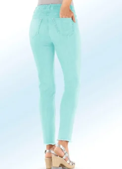 Magic-Jeans mit angesagtem Fransensaum