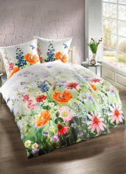 Mako-Satin Bettwäsche-Garnitur Made in Germany