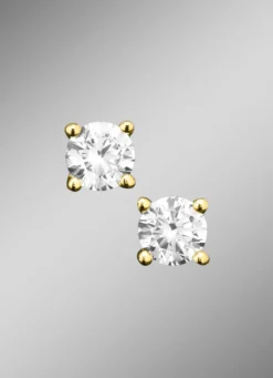 Massive Ohrstecker mit Brillant