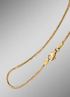 Massive Schlangenkette mit Karabiner Verschluss