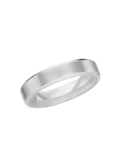 Mattierter Trauring in Silber 925/- fein