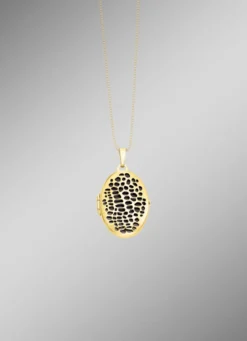 Medaillon mit Leopardenmuster