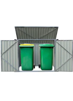 Mülltonnenschrank aus verzinktem Stahl