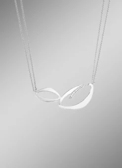 Moderne Halskette mit Zirkonia