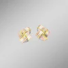 Modische Knoten-Clipstecker in Tricolor