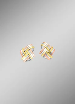 Modische Knoten-Clipstecker in Tricolor