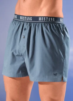 Mustang Zweierpack Boxershorts mit Elastikbund
