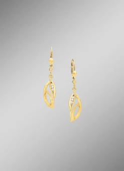 Ohrringe aus Gold mit Zirkonia