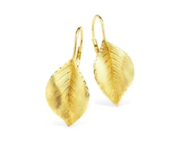 Ohrringe im Blatt-Design
