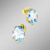 Ohrstecker mit Blautopas