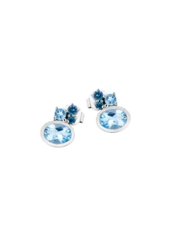 Ohrstecker mit Blautopas (beh.)