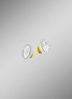 Ohrstecker mit 6 Brillanten und 40 Diamanten