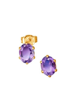 Ohrstecker mit echt Amethyst