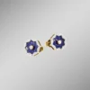 Ohrstecker mit echt Lapislazuli, Brillanten und Diamanten