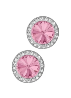 Ohrstecker mit Swarovski®-Kristallen in Pink