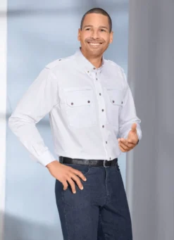 "OS-Trachten"-Hemd mit Button-Down-Kragen in 3 Farben
