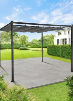 Pergola mit pulverbeschichtetem Stahlgestell