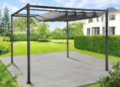 Pergola mit pulverbeschichtetem Stahlgestell