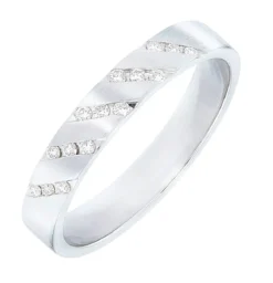 Platin Damenring mit Brillanten