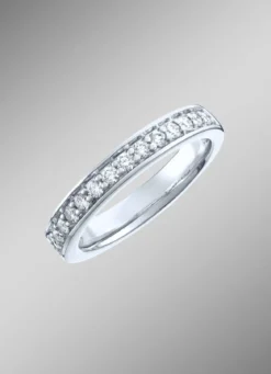 Platin Memoire-Ring mit lupenreinen Brillanten