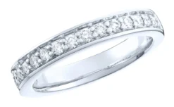 Platin Memoire-Ring mit lupenreinen Brillanten