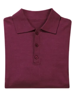 Polopullover mit kurzer Knopfleiste in 4 Farben