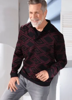 Poloshirt mit kurzer Knopfleiste