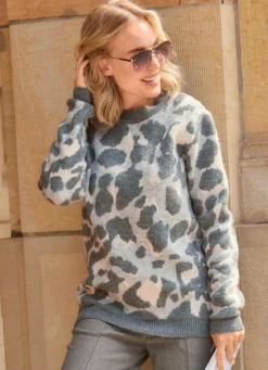 Pullover mit flauschigem Griff