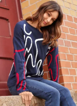 Pullover mit grafischem Jacquardmuster