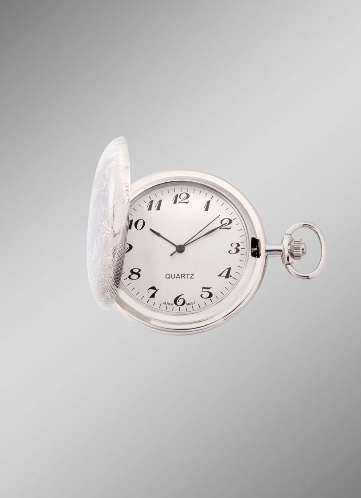 Quartz-Taschenuhr mit Metallgehäuse