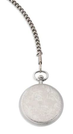 Quartz-Taschenuhr mit Metallgehäuse