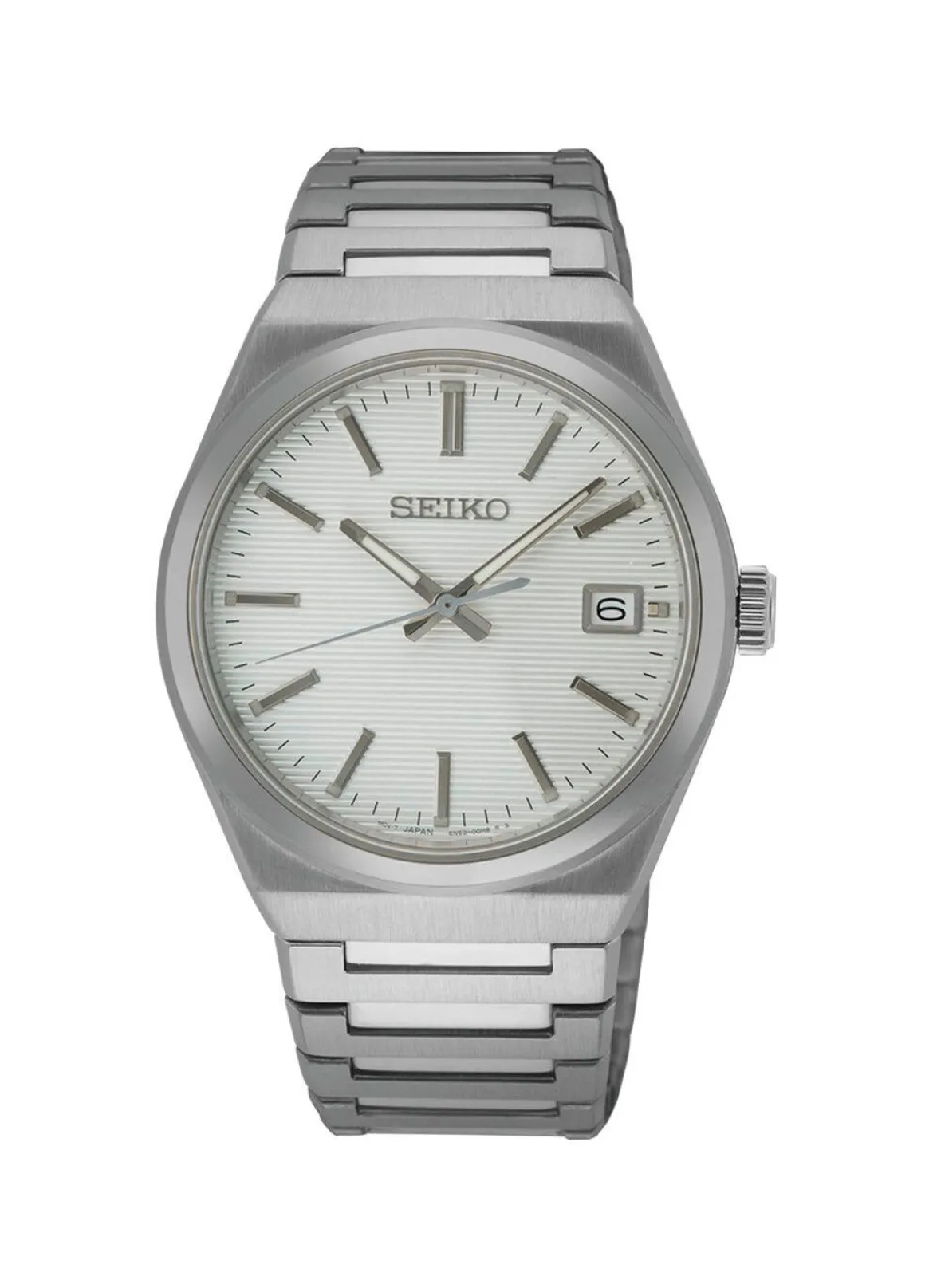 Quarz-Herrenuhr mit Edelstahlbandgehäuse