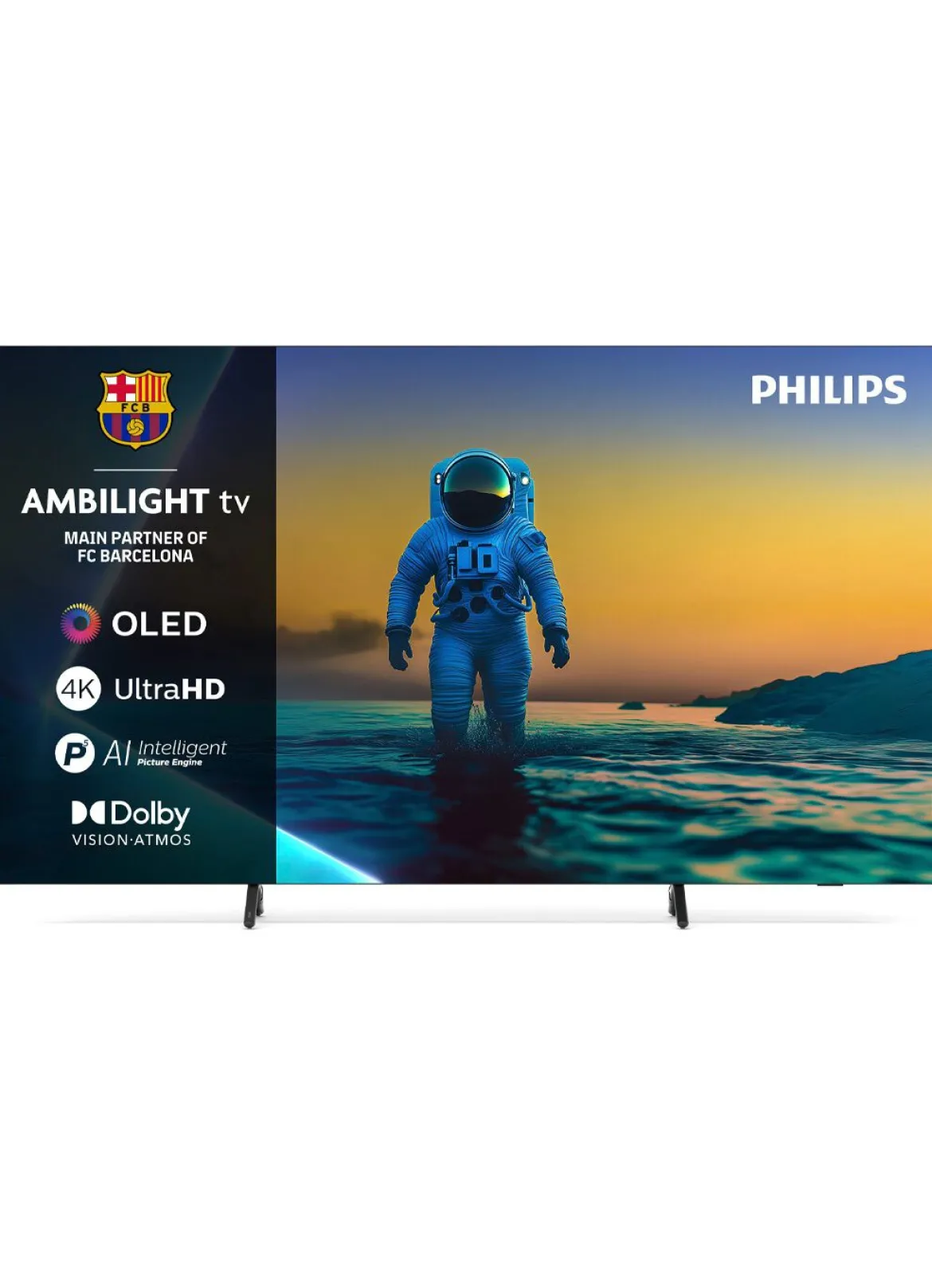Rahmenloser Philips 4K Ultra HD Fernseher