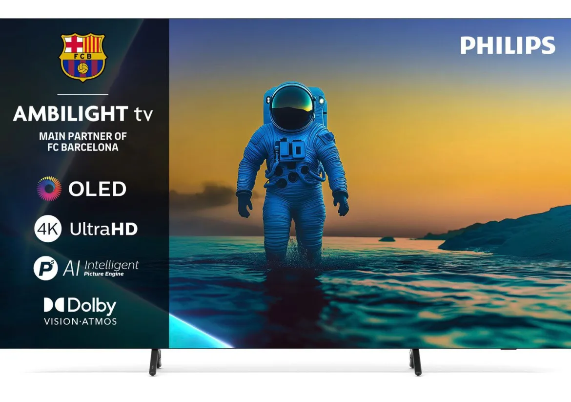 Rahmenloser Philips 4K Ultra HD Fernseher