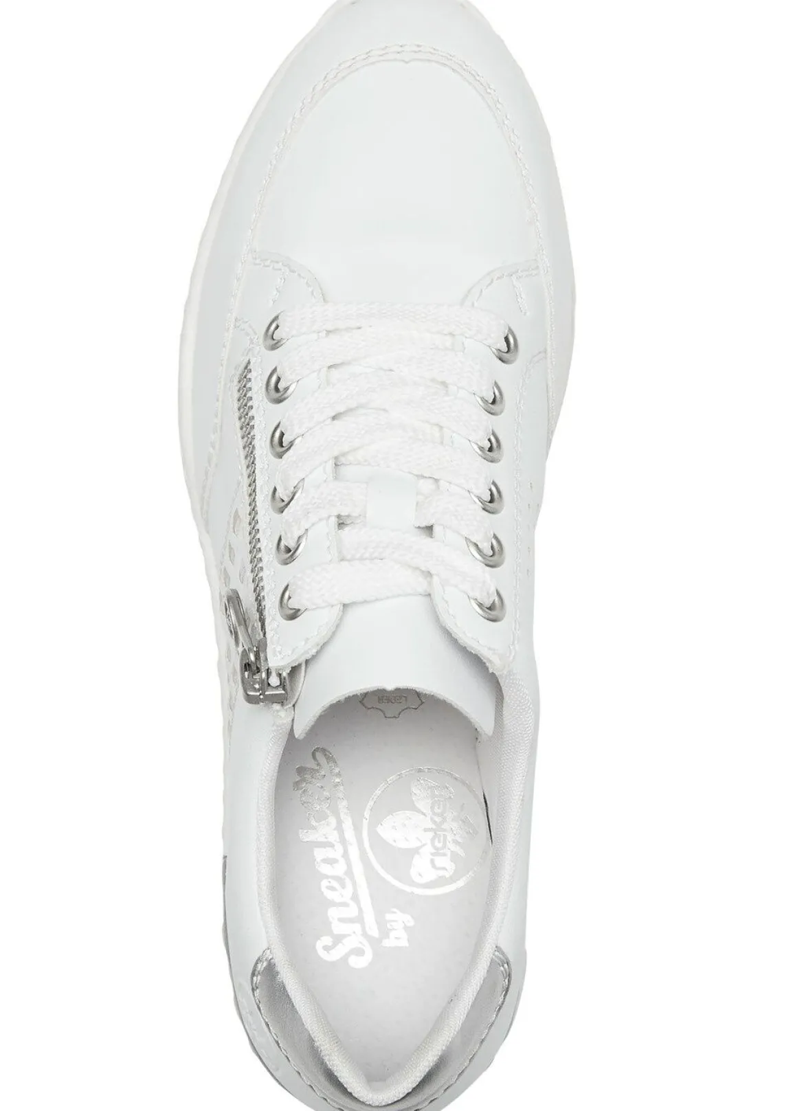 Rieker, bequeme Damen-Sneaker, Weite G, mit Reißverschluss