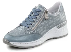 Rieker Schnür-Sneaker aus bedrucktem Synthetikmaterial