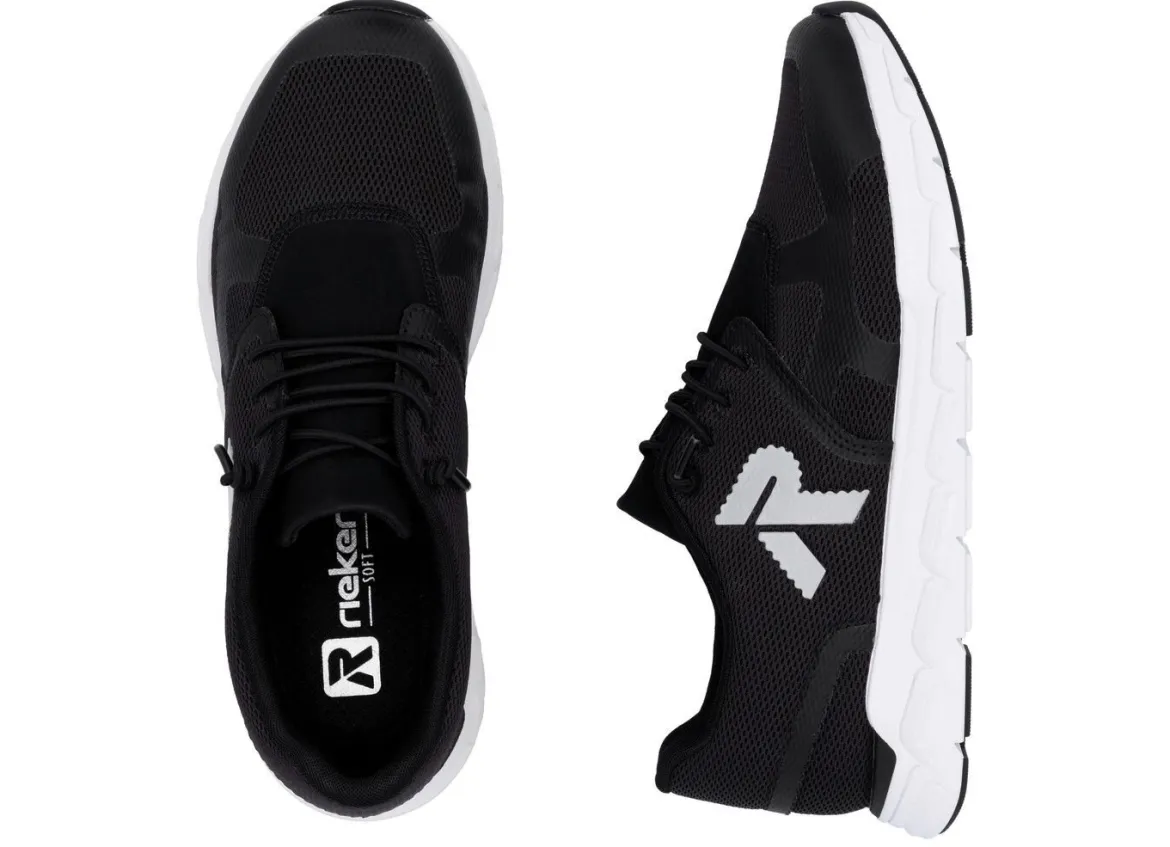 Rieker Sneaker aus teilweise beschichtetem Meshmaterial