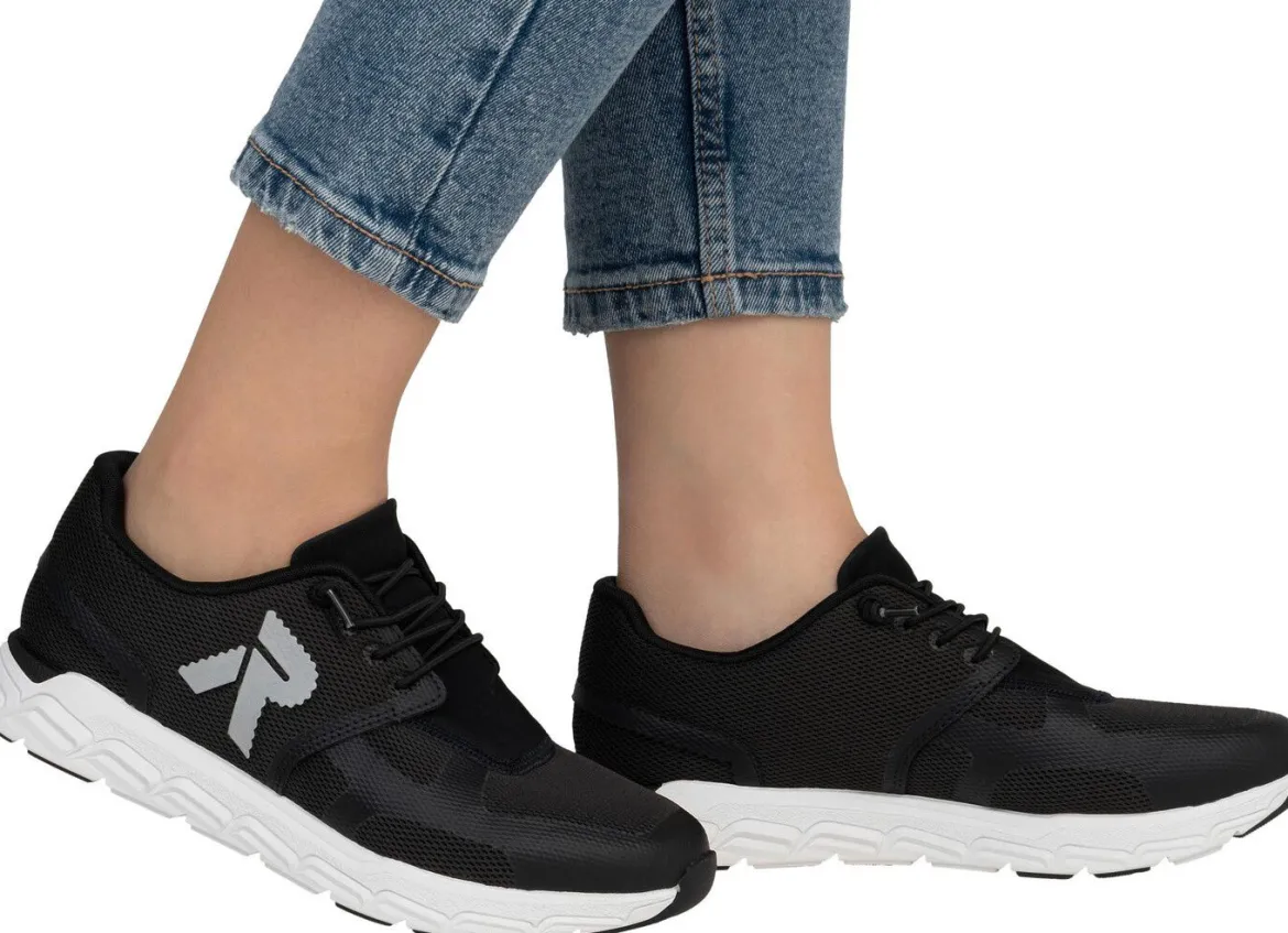 Rieker Sneaker aus teilweise beschichtetem Meshmaterial