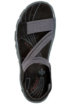 Rieker, sportliche Damen-Sandalen, mit zwei Klettspangen