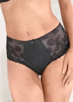 Rosa Faia Slip mit elastischen Spitzeneinsätzen