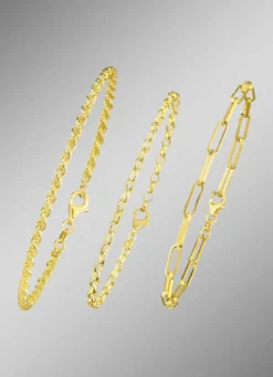 Schmuckset, 3-teilig, aus drei Armbändern
