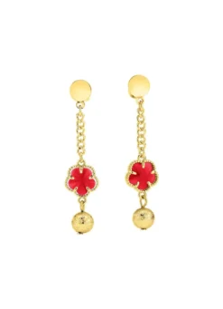 Schmuckset, 3-teilig, im Blumendesign