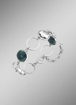 Schmuckset, 3-teilig, mit Kristallsteinen