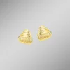 Schöne Ohrstecker mit Rillendesign