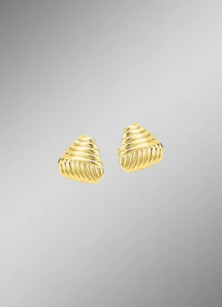 Schöne Ohrstecker mit Rillendesign