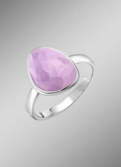 Schöner Damenring mit echt facettiertem Amethyst