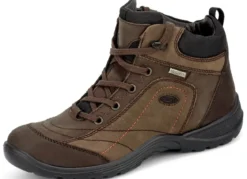 Schnür-Stiefelette in interessanter Farbkombination