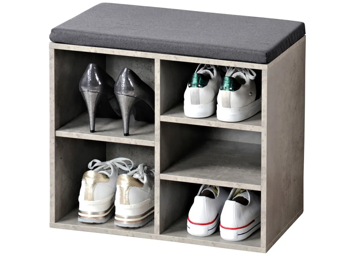 Schuhbank mit Sitzkissen
